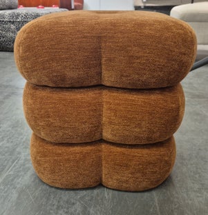 Hocker Pepino Braun 45x45cm - Einzelstück – Grafik-1.