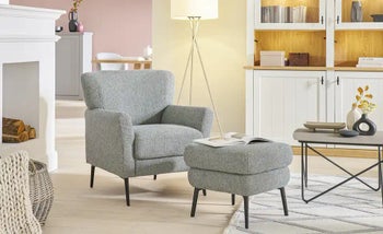 Schöner Wohnen Sessel Amadeo inkl. Hocker – Grafik-1.