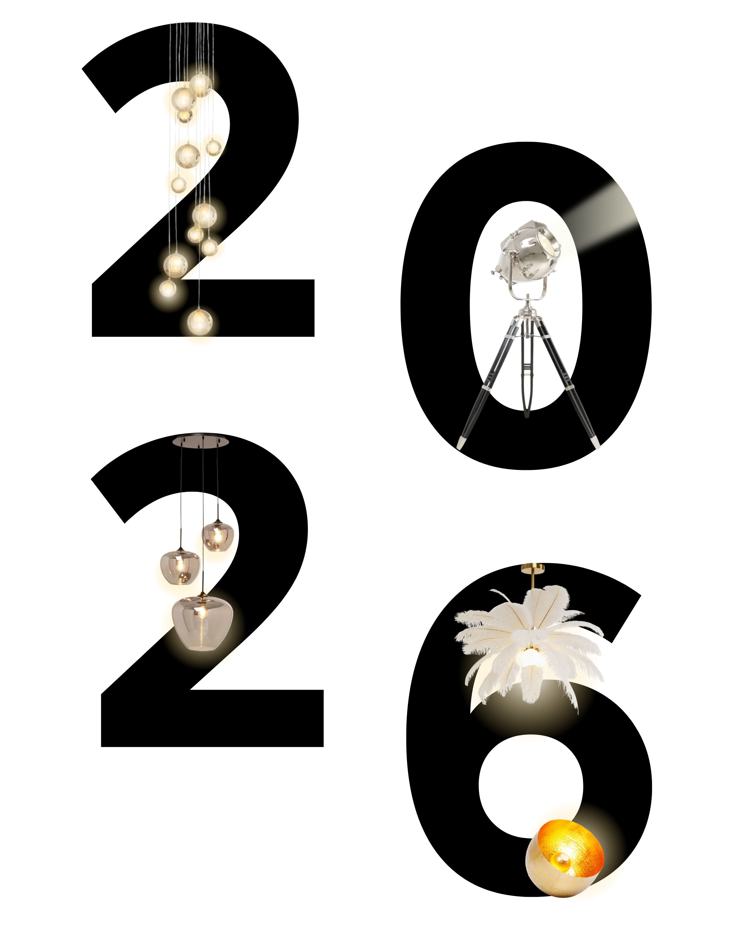 Tisch und Party Dekoration für Silvester 2026