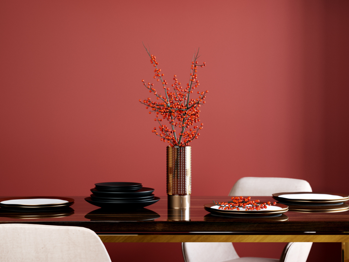 Mit Kirschrot voll im Trend.