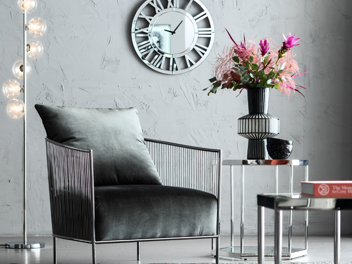 Trend Metallic Silver und Chrom.