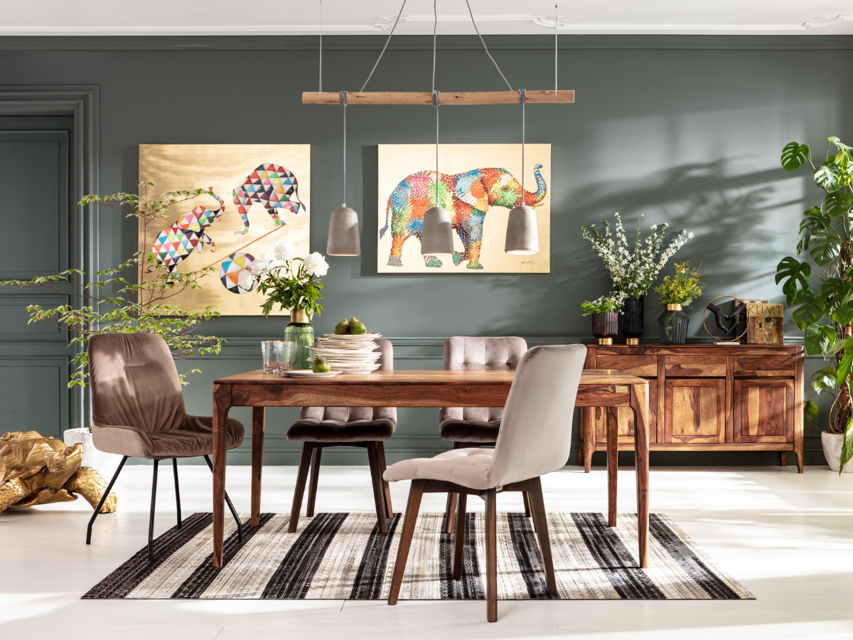 Küchen-Einrichtung im Vintage-Look.