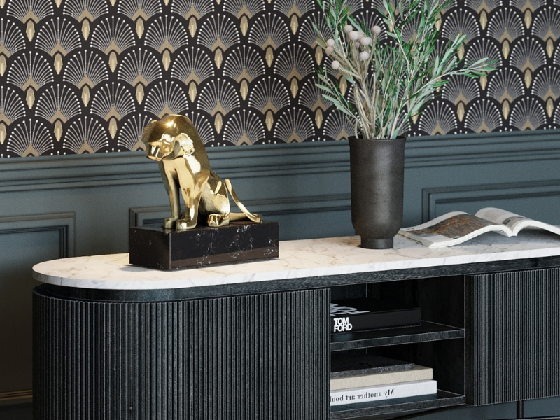 Goldene Vogelfiguren Deko – Keramik Vögel Mit Goldfinish, Für Regal, Tisch, Schlafzimmer & Wohnzimmer