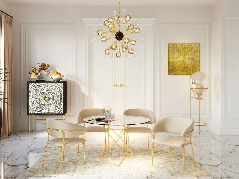 Romantische Möbel & Märchenhafte Deko in Gold