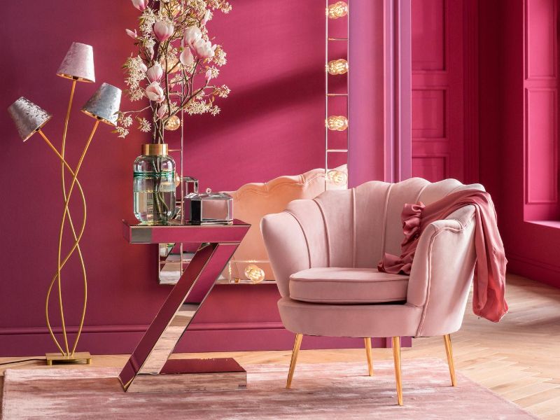 Pink Elegance Stil Trend Einrichtung entdecken