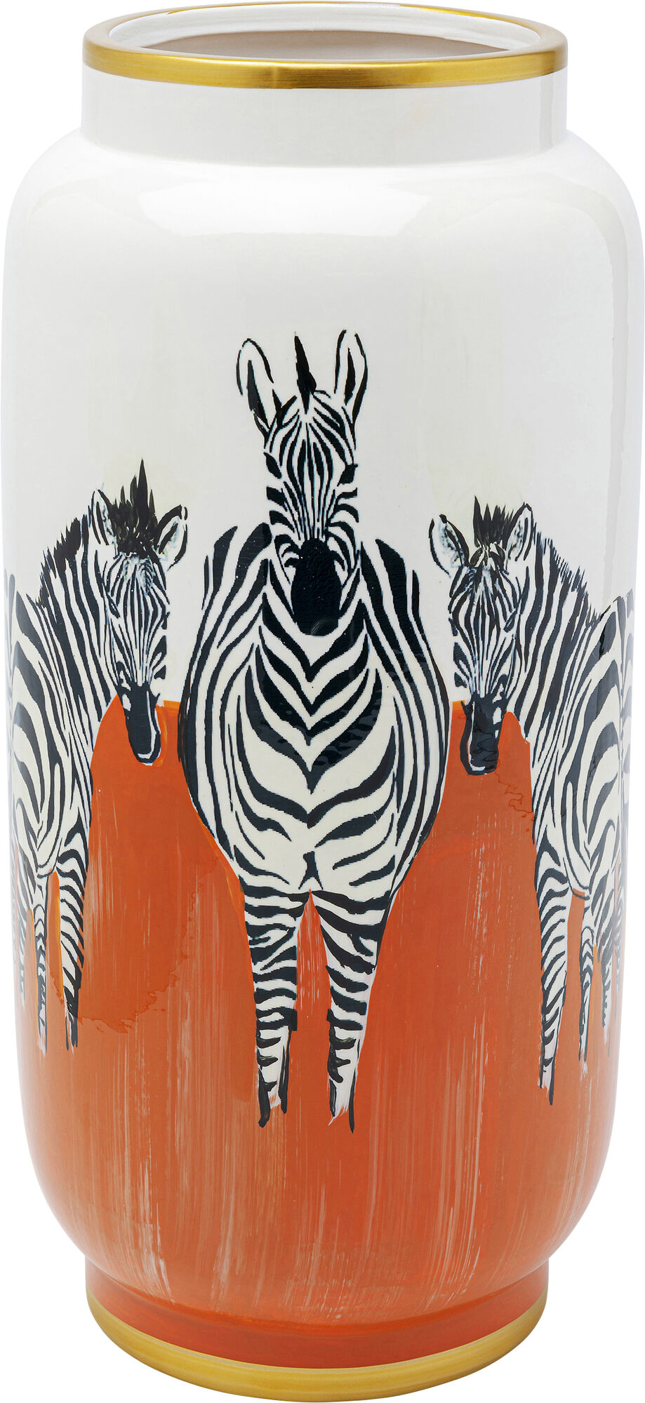 Vase Zebras Orange 39cm KARE die zwei Wohnsinnigen Handels GmbH