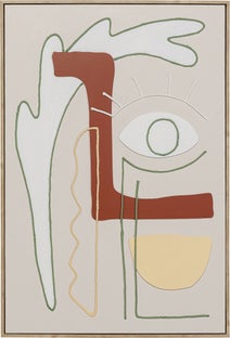 Leinwandbild Art Eye Rechts 60x90cm - Einzelstück – Grafik-1.