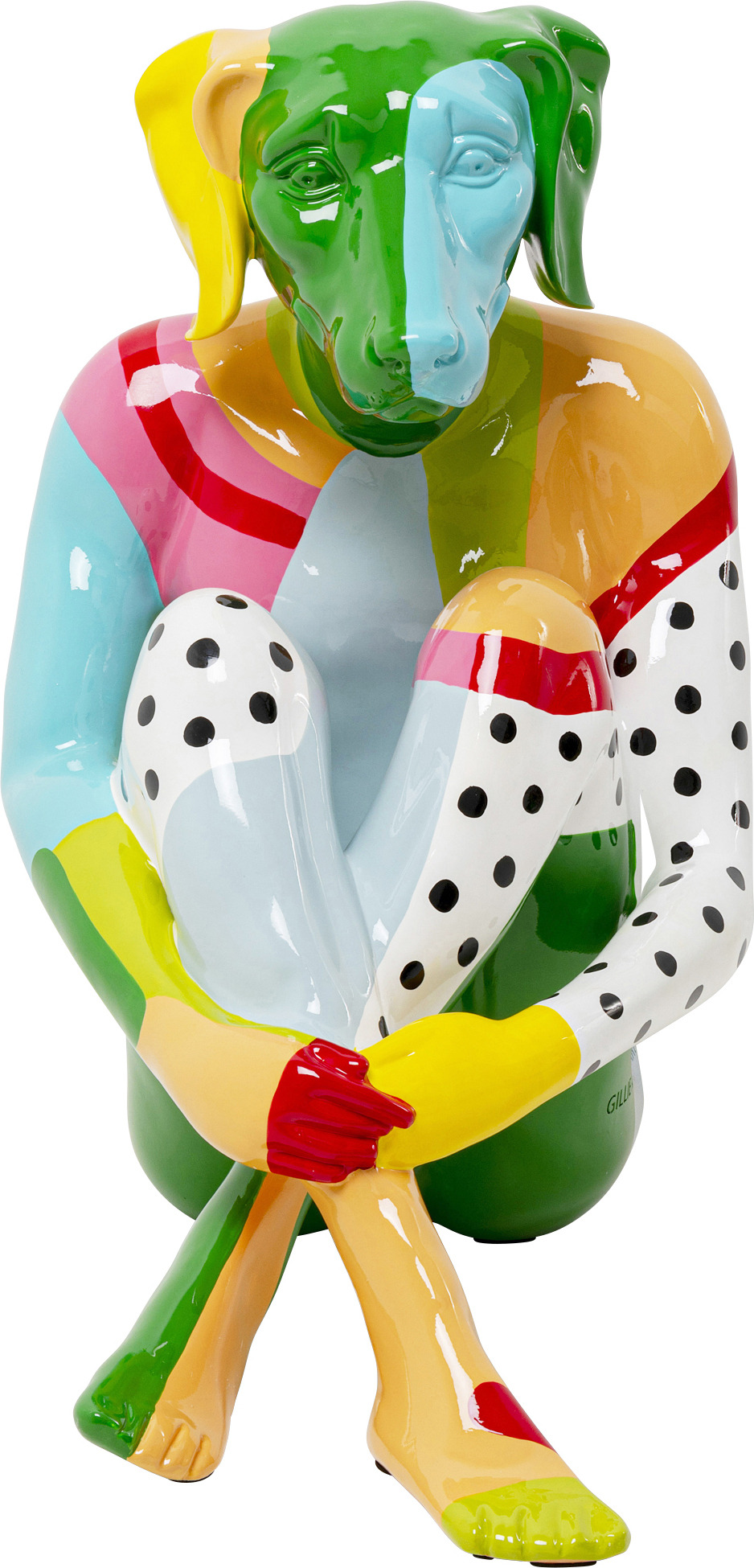 Deko Figur Gangster Dog Colore 80cm