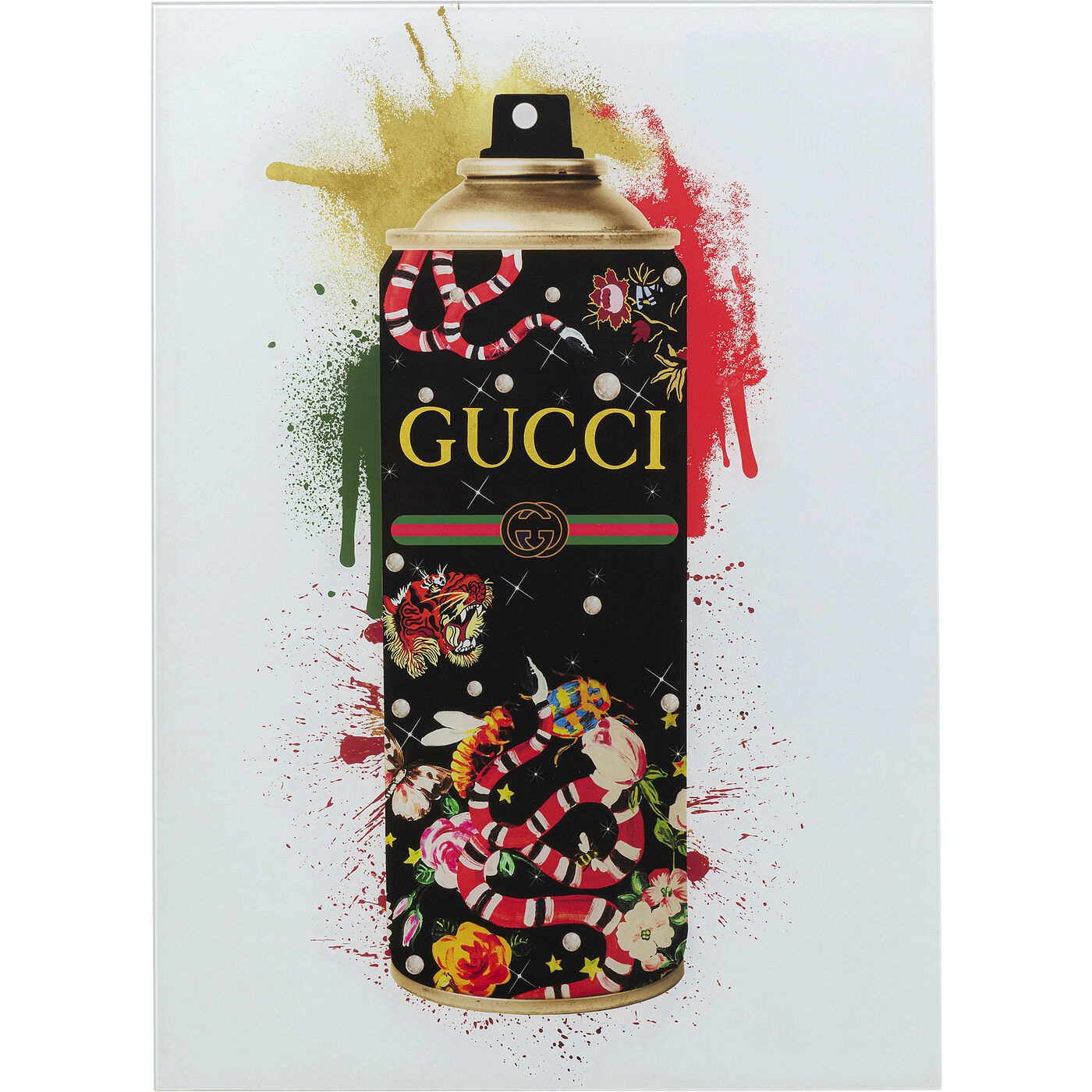 Bild Glas Explosion Colour Spray 60x80 - KARE die zwei Wohnsinnigen