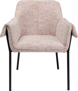 Armlehnstuhl Bess Beige Flitter - Einzelstück – Grafik-1.