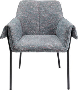 Armlehnstuhl Bess Grau Flitter – Grafik-1.