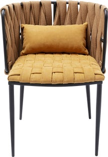 Armlehnstuhl Cheerio Gelb inkl. Kissen – Grafik-1.