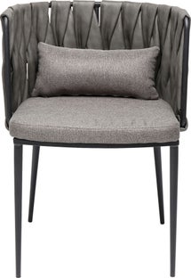 Armlehnstuhl Cheerio Grau inkl. Kissen – Grafik-1.