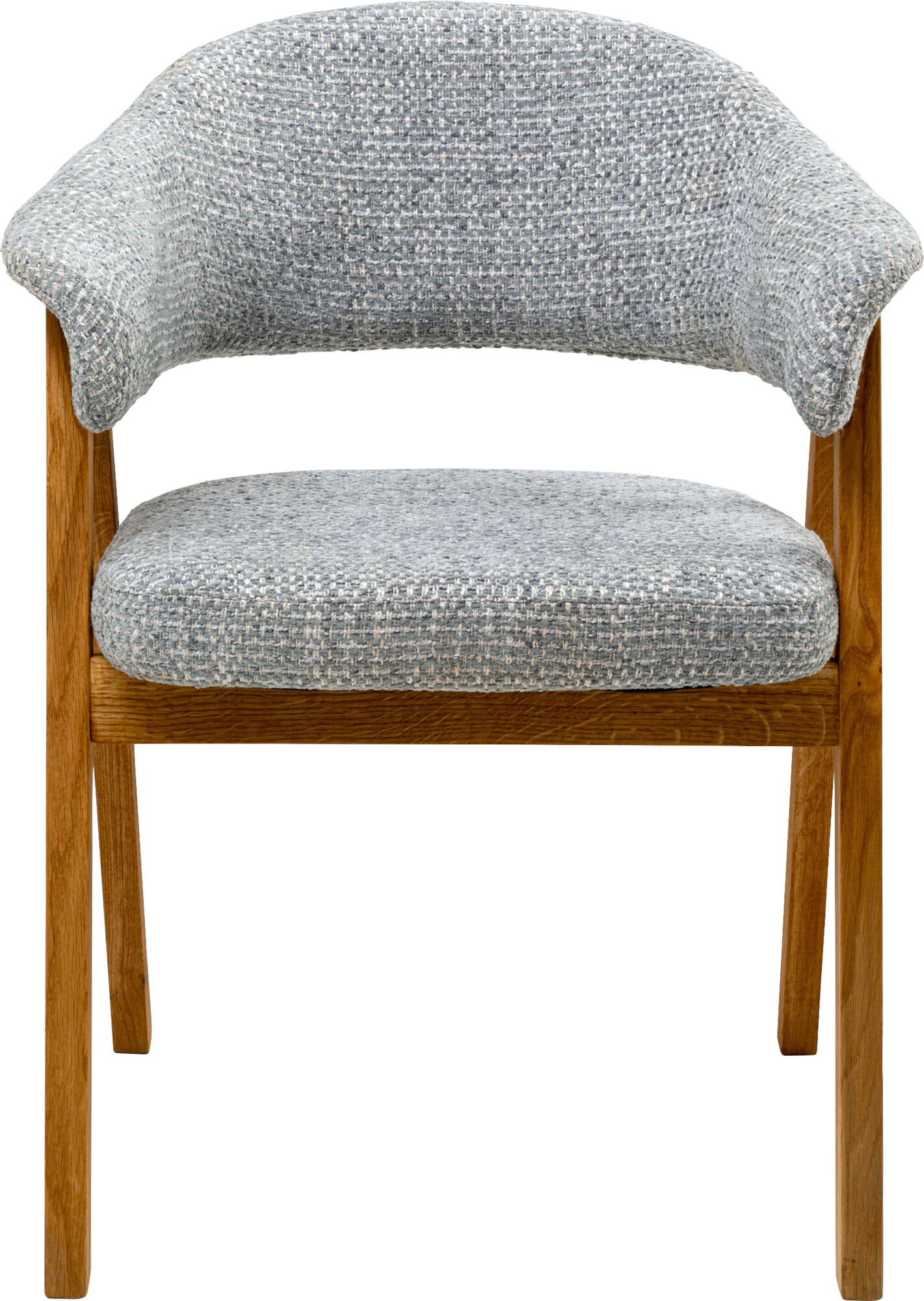 Armlehnstuhl Jonte Boucle Blau – Grafik-1.