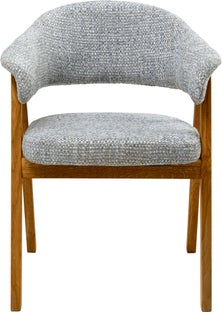 Armlehnstuhl Jonte Boucle Blau – Grafik-1.