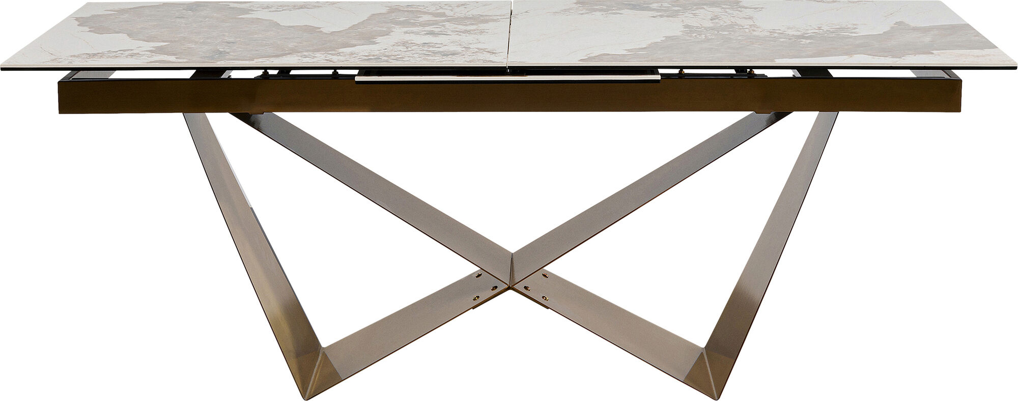 Ausziehtisch Connesso Brass 200(+60)x90cm – Grafik-1.