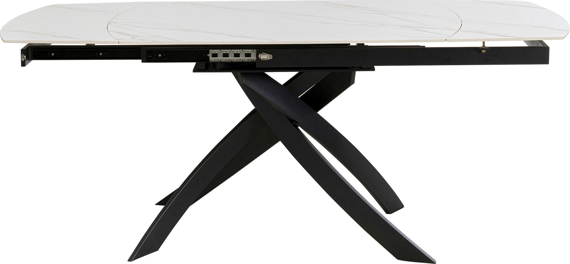 Ausziehtisch Twist Onyx 120(30+30)x90cm – Grafik-1.