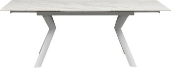 Ausziehtisch Xenia Weiß 140(+30+30)x80cm – Grafik-1.