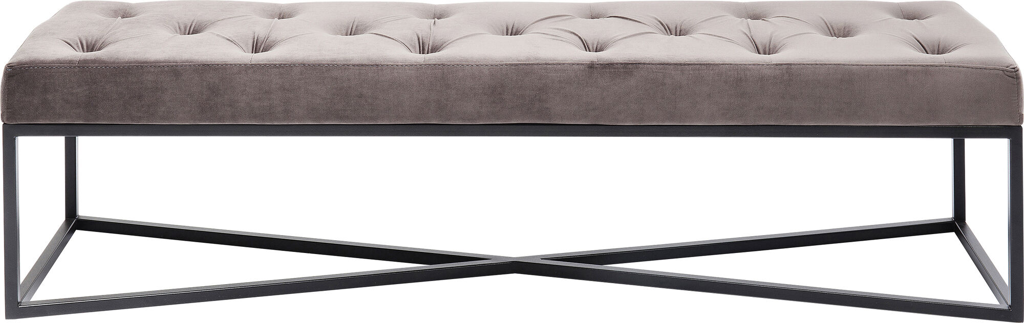 Bank Crossover Grau Schwarz 150x40cm – Grafik-1.