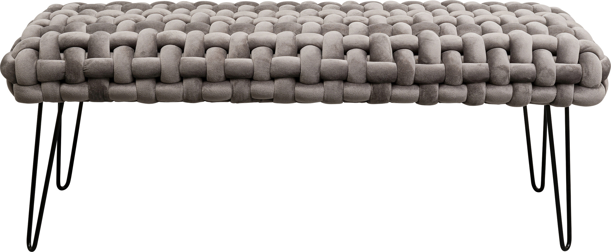 Produkt: Bank Weave Grau 128cm.