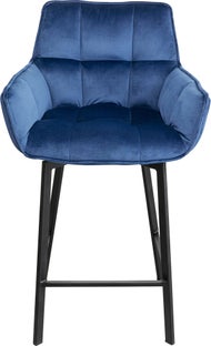 Barstuhl Cannes Blau 67cm - Einzelstück – Grafik-1.