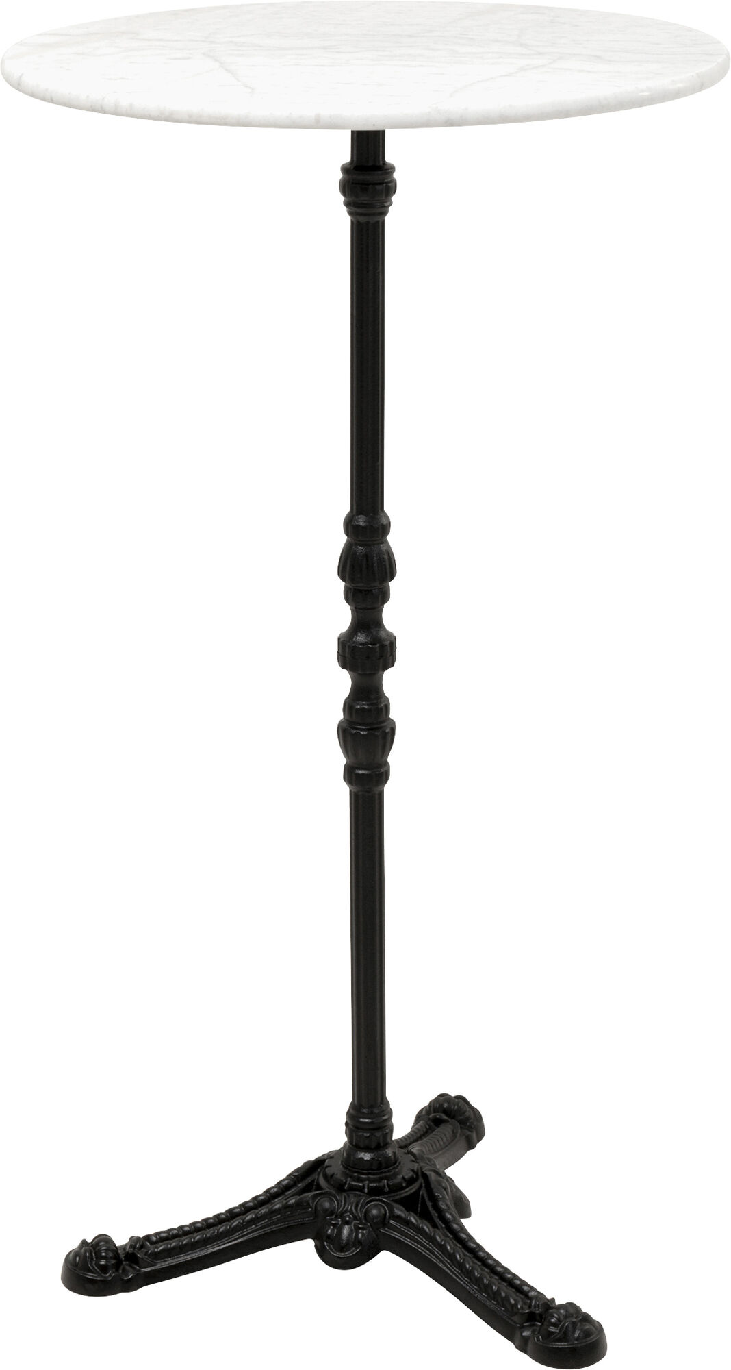 Bartisch Kaffeehaus Weiß Ø60cm – Grafik-1.