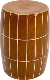 Beistelltisch Bliss Tile Braun Ø33cm – Grafik-1.