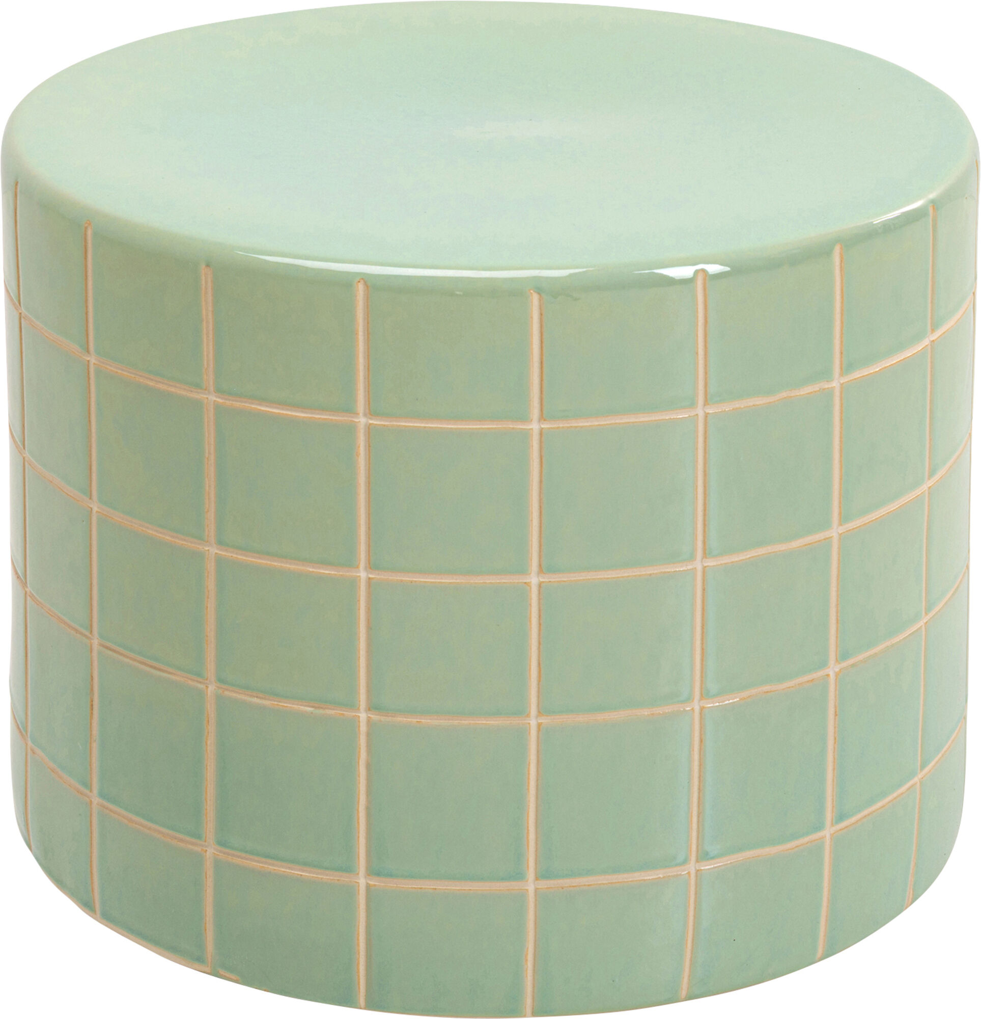 Beistelltisch Bliss Tile Grün Ø42cm – Grafik-1.