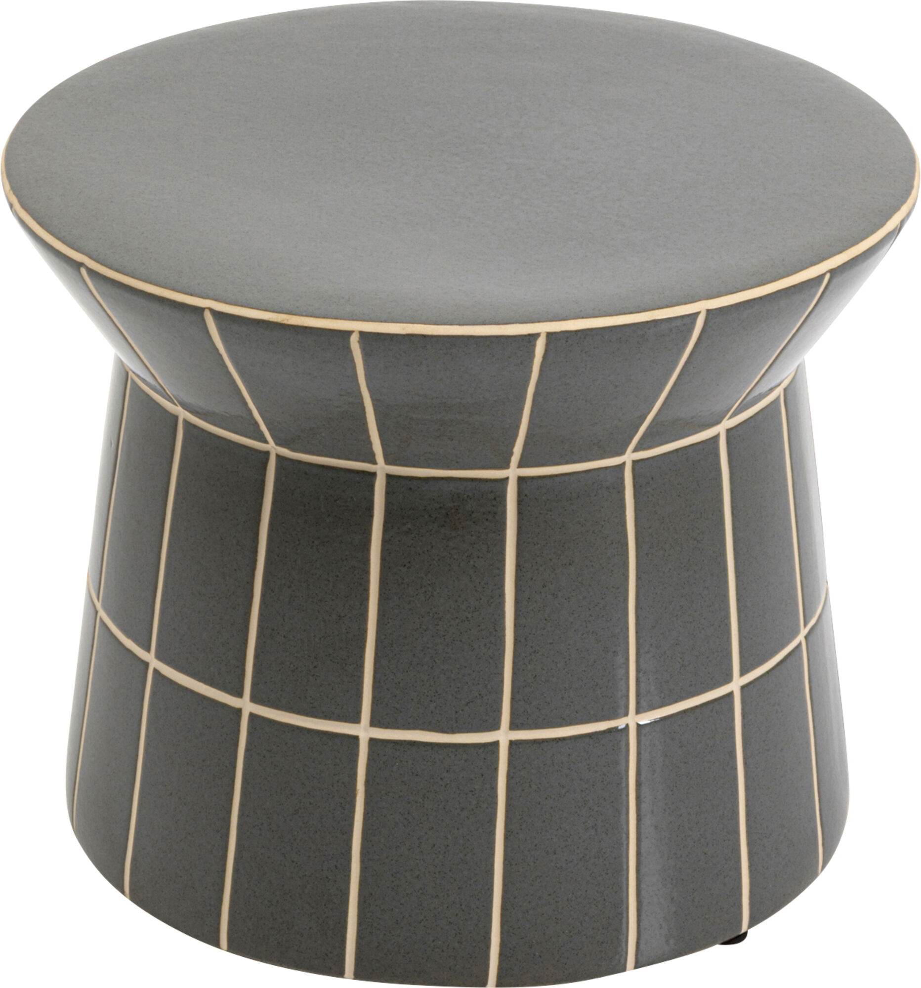 Beistelltisch Bliss Tile Rim Blau Ø38cm – Grafik-1.