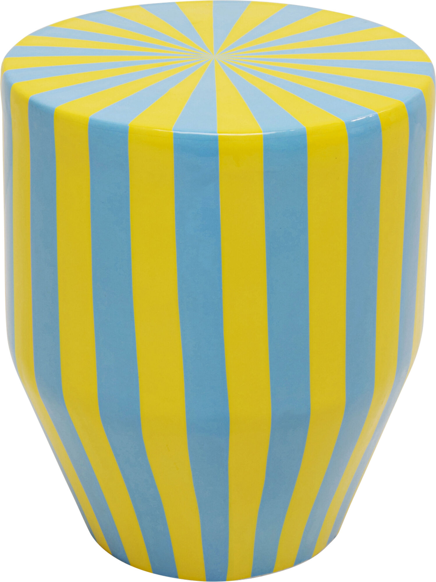 Beistelltisch Candy Stripes Blau Ø30cm – Grafik-1.