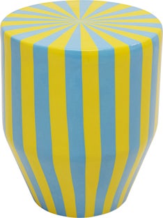 Beistelltisch Candy Stripes Blau Ø30cm – Grafik-1.