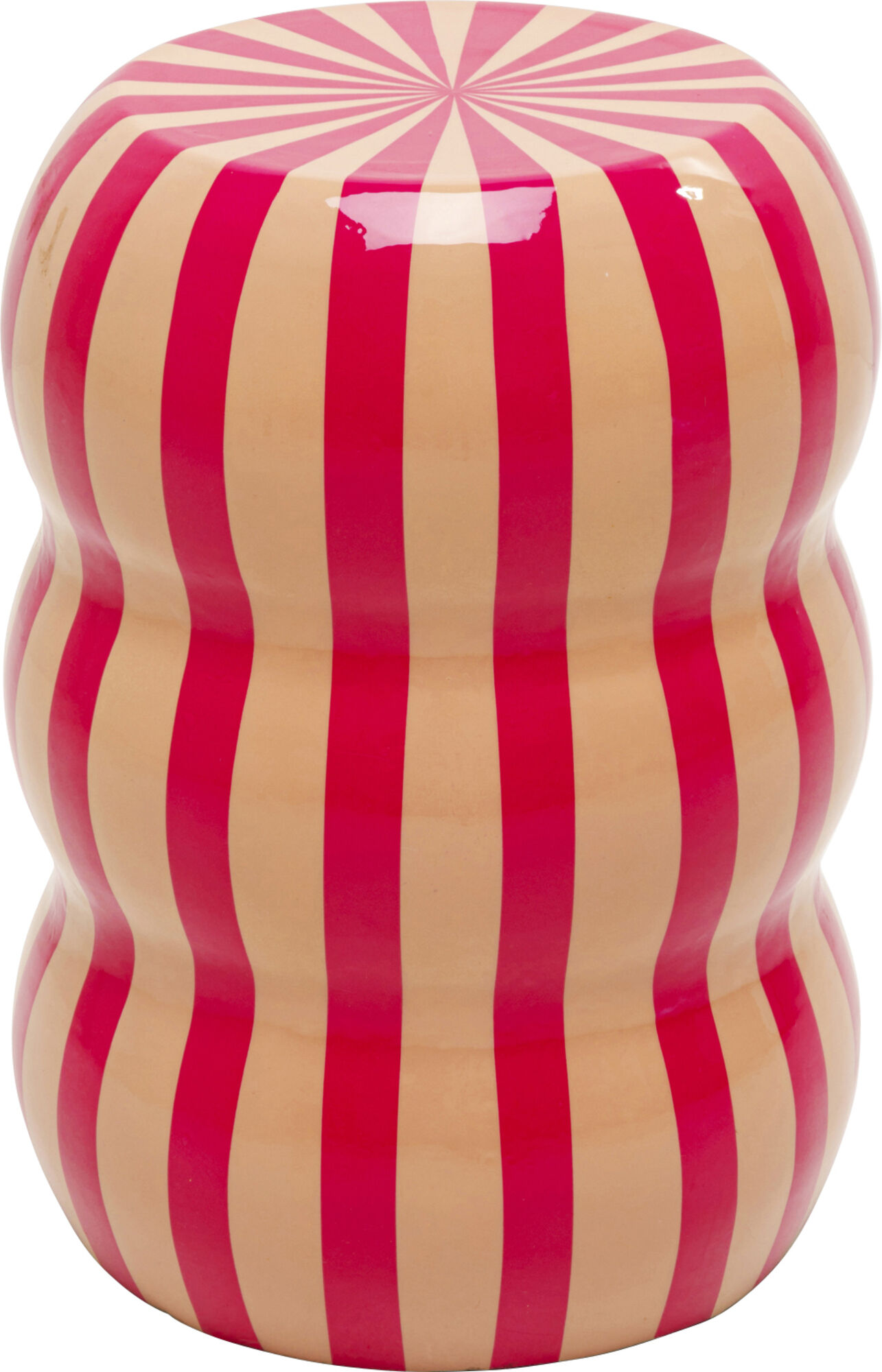 Beistelltisch Candy Stripes Pink Ø30cm – Grafik-1.