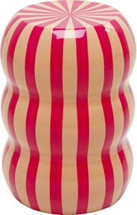 Beistelltisch Candy Stripes Pink Ø30cm – Grafik-1.