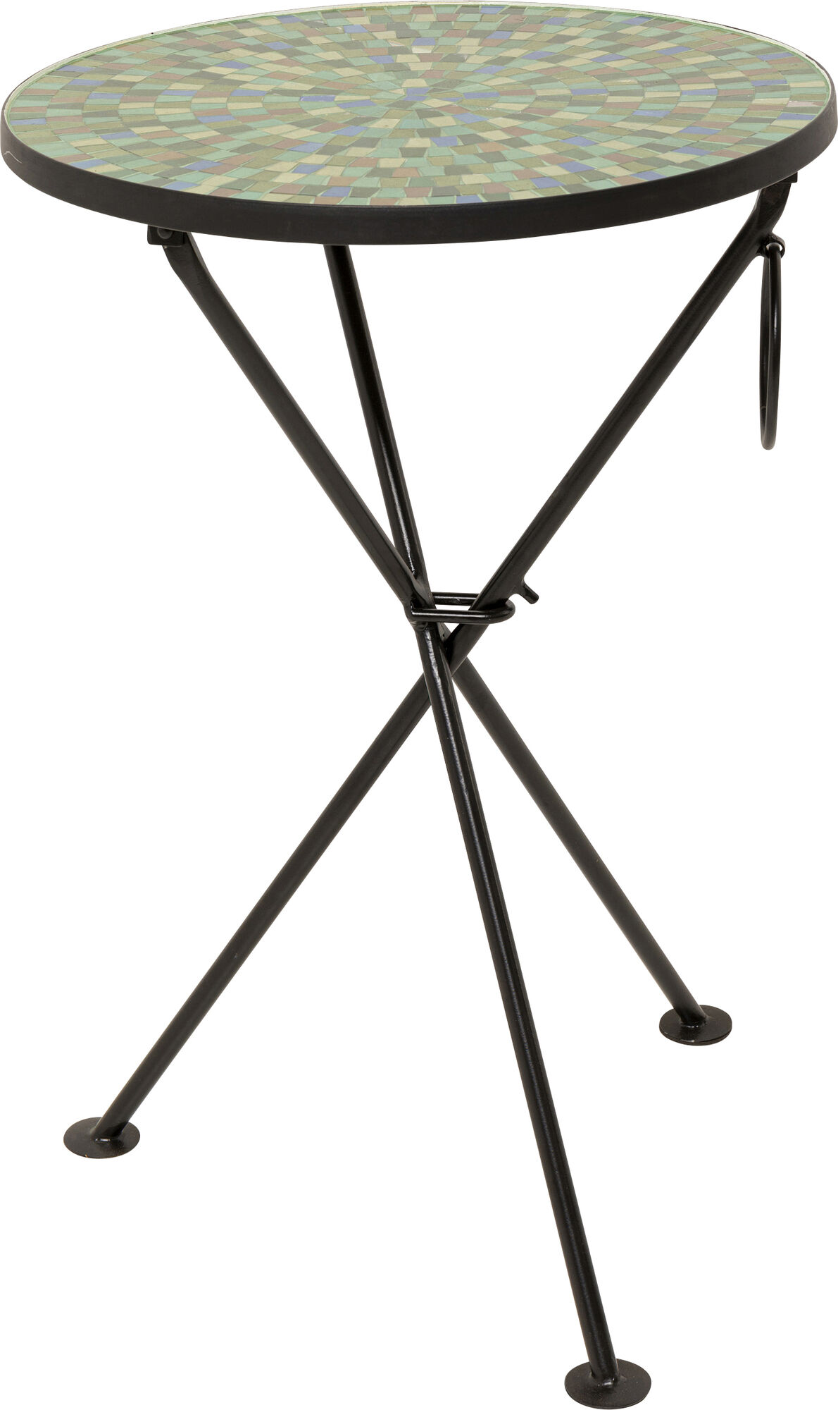 Beistelltisch Clack Mosaic Grün Blau Ø35cm – Grafik-1.