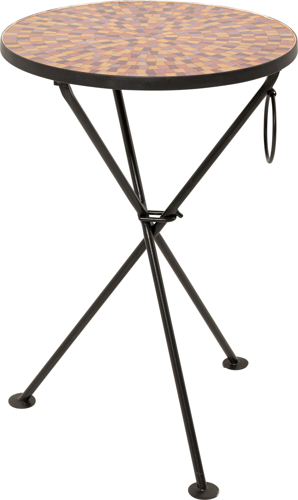 Beistelltisch Clack Mosaic Rot Ø35cm – Grafik-1.