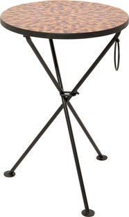 Beistelltisch Clack Mosaic Rot Ø35cm – Grafik-1.