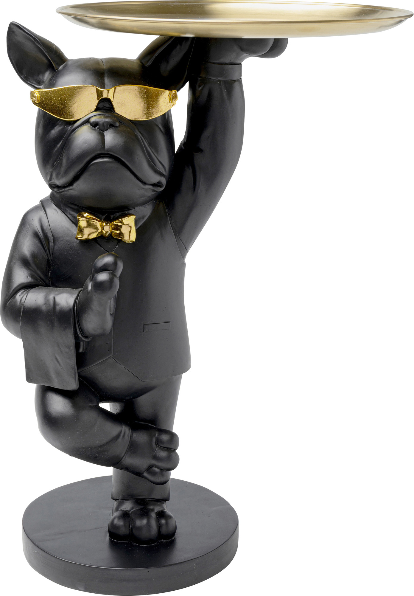 Beistelltisch Cool Bulldog Tray Schwarz 34x55cm