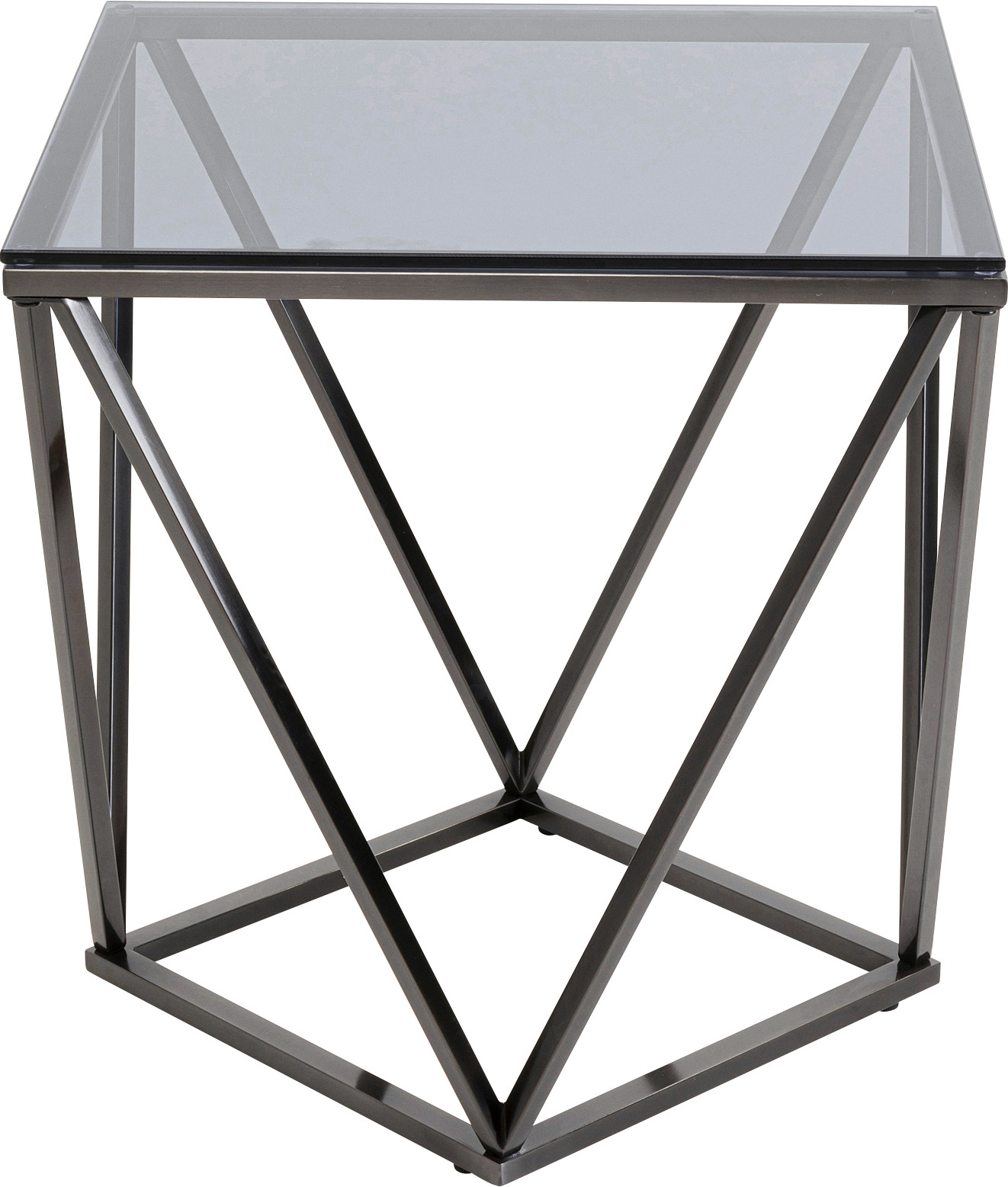 Beistelltisch Cristallo Graphit 50x50cm