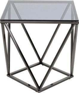 Beistelltisch Cristallo Graphit 50x50cm – Grafik-1.