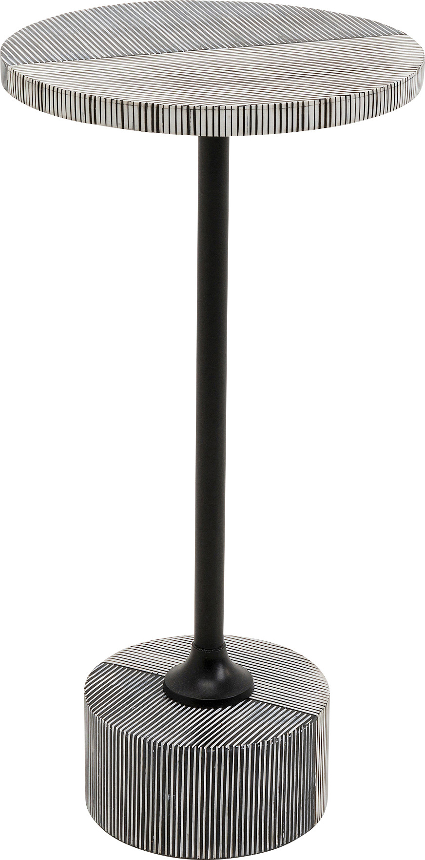 Beistelltisch Domero Double Schwarz Ø25cm