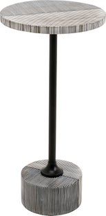 Beistelltisch Domero Double Schwarz Ø25cm – Grafik-1.