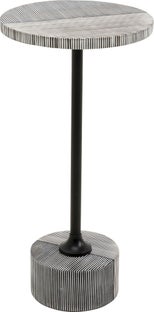 Beistelltisch Domero Double Schwarz Ø25cm – Grafik-1.