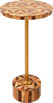 Produkt: Beistelltisch Domero Geo Braun Ø25cm.