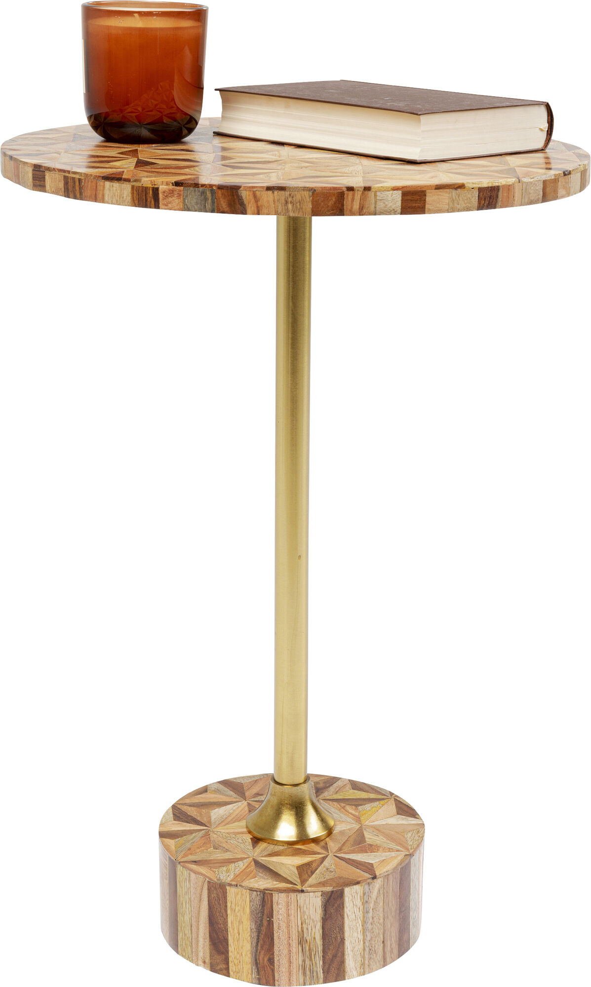 Beistelltisch Domero Geo Braun Ø40cm – Grafik-1.