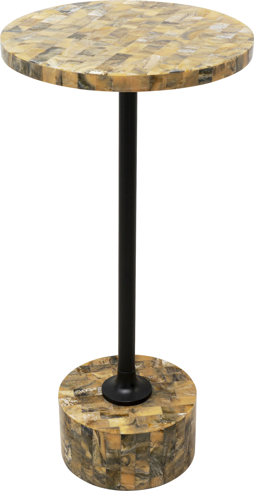 Beistelltisch Domero Mosaic Grau Ø25cm - Einzelstück – Grafik-1.