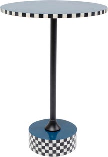Beistelltisch Domero Race Blau Ø40cm – Grafik-1.