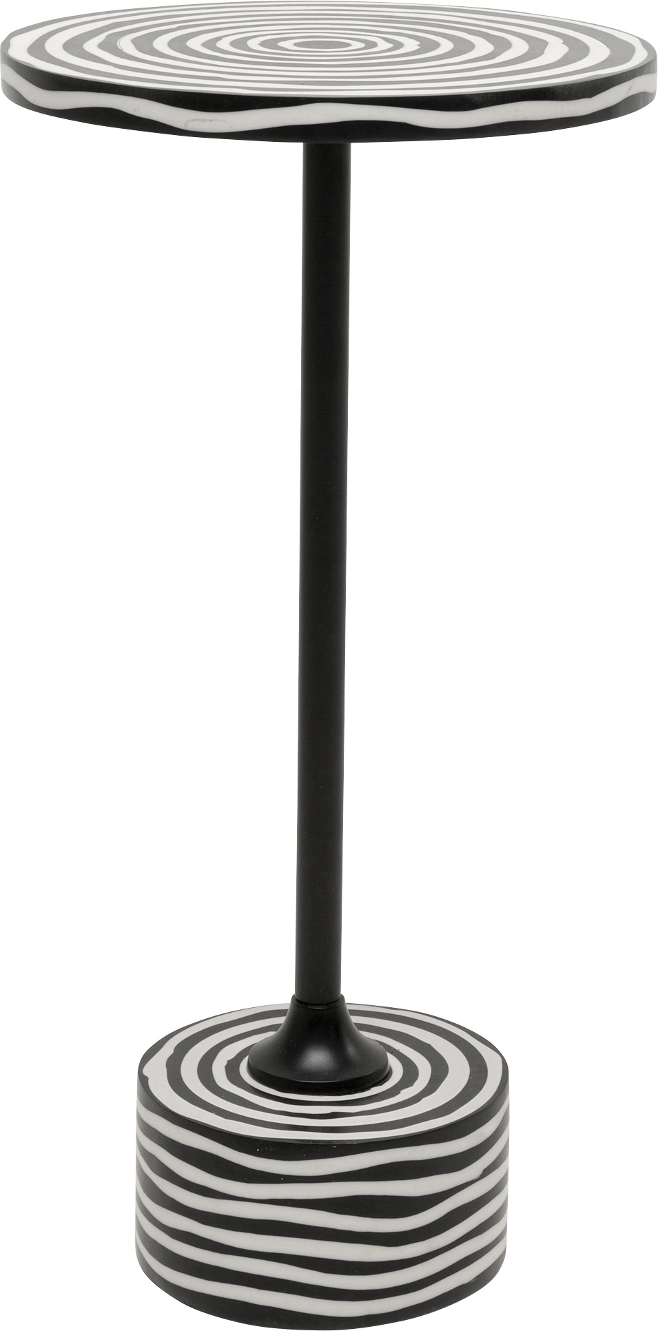Beistelltisch Domero Swirl Schwarz Ø25cm