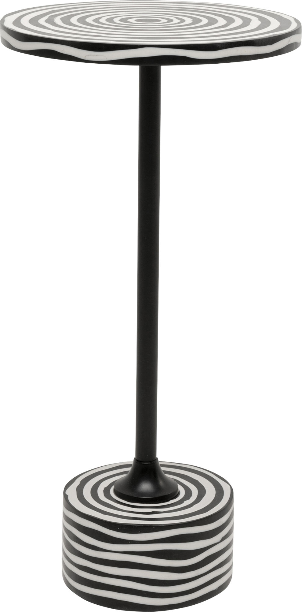 Beistelltisch Domero Swirl Schwarz Ø25cm – Grafik-1.