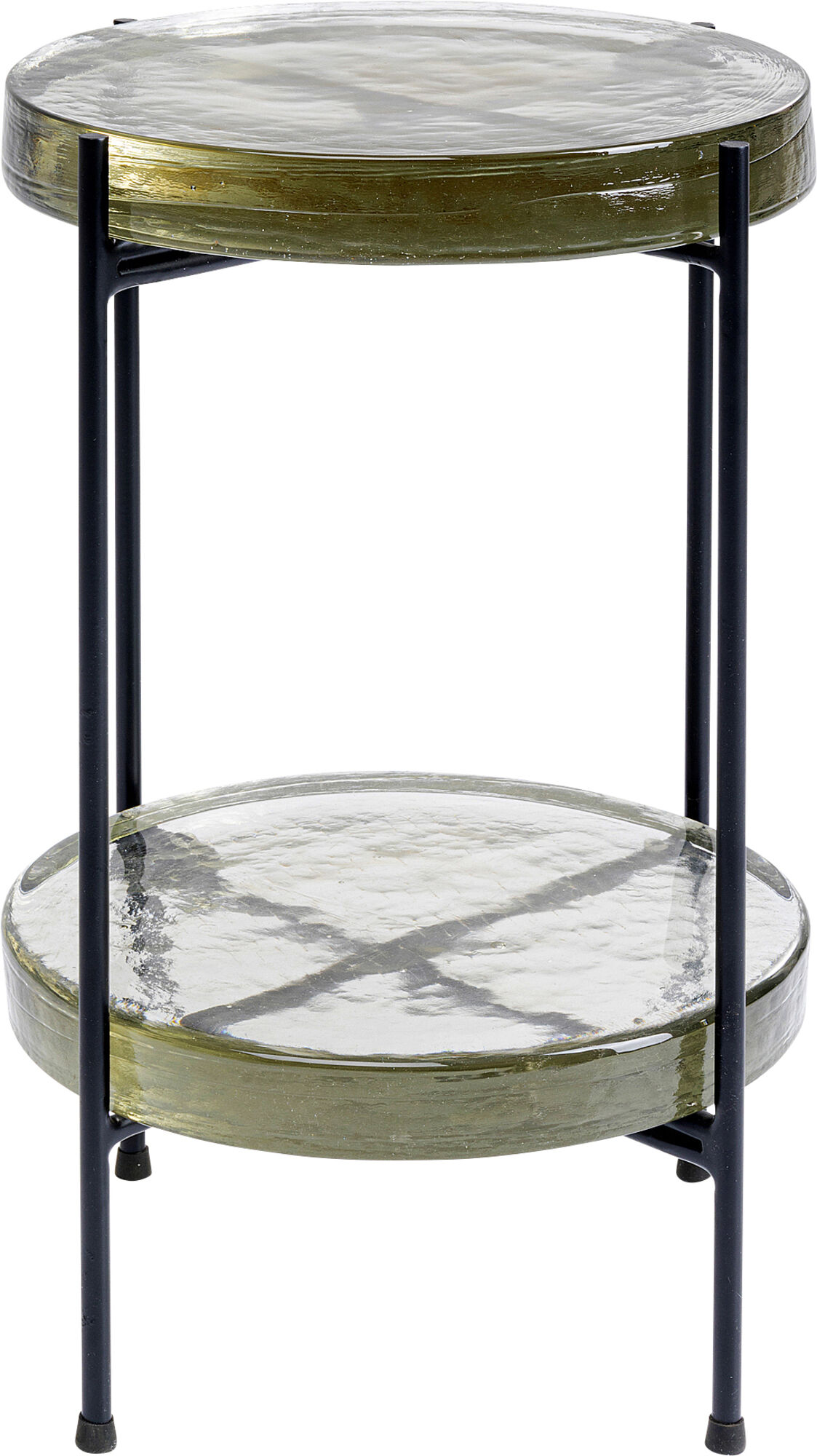 Beistelltisch Ice Double Schwarz Ø30cm - Einzelstück – Grafik-1.