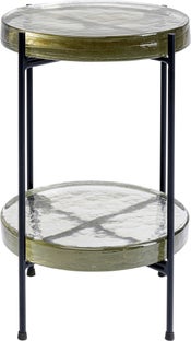 Beistelltisch Ice Double Schwarz Ø30cm - Einzelstück – Grafik-1.